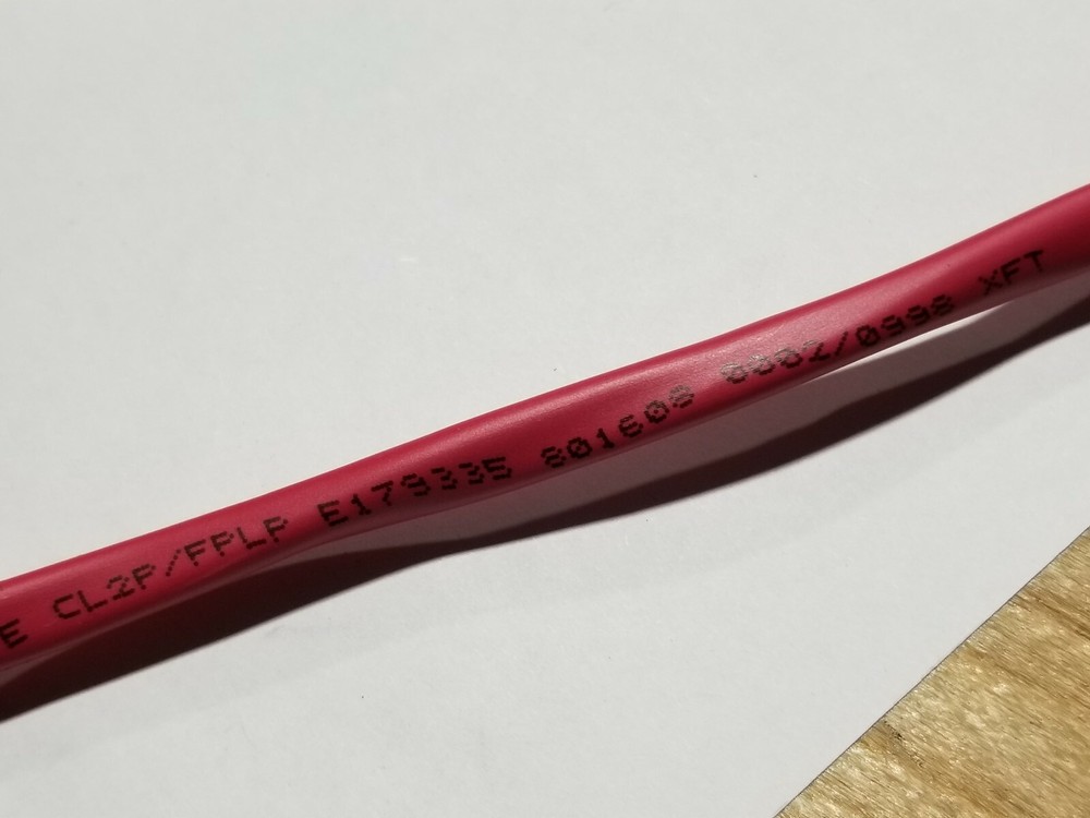 Advanced Digital 981202SD 12/2C Solid Shielded Plenum Fire Alarm Cable Red /50ft