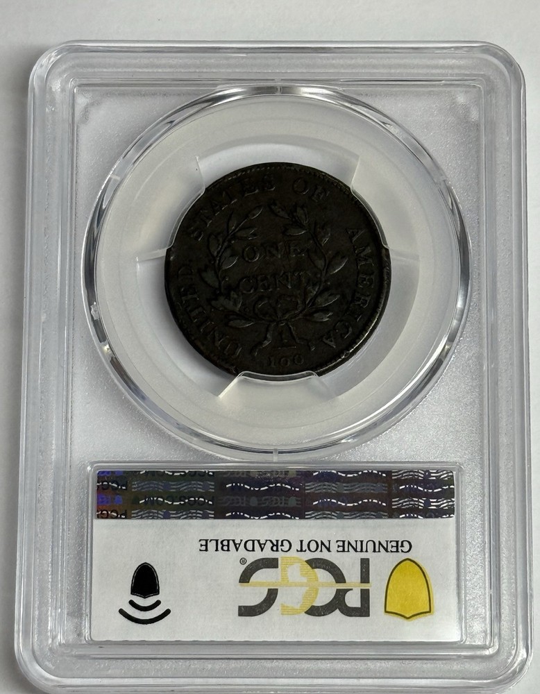 1802 large cent No Stem