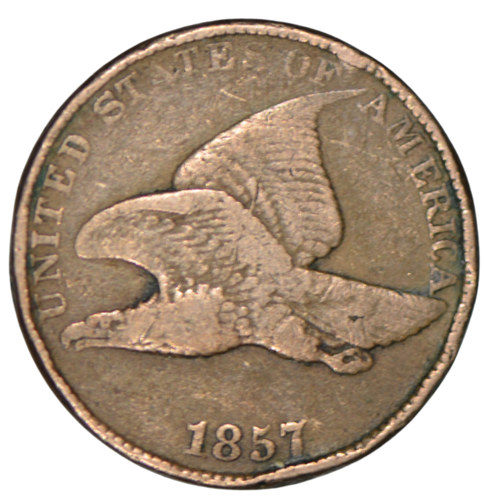 1857 Flying Eagle Cent ~ VF Details