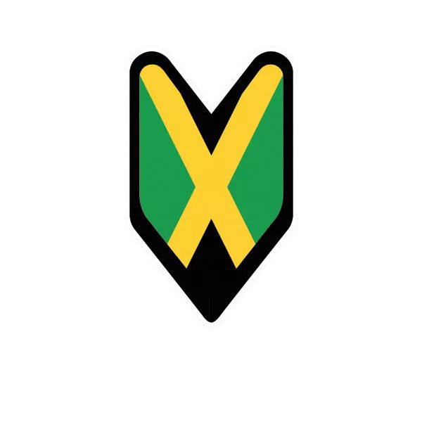 Jamaican Driver Badge Sticker