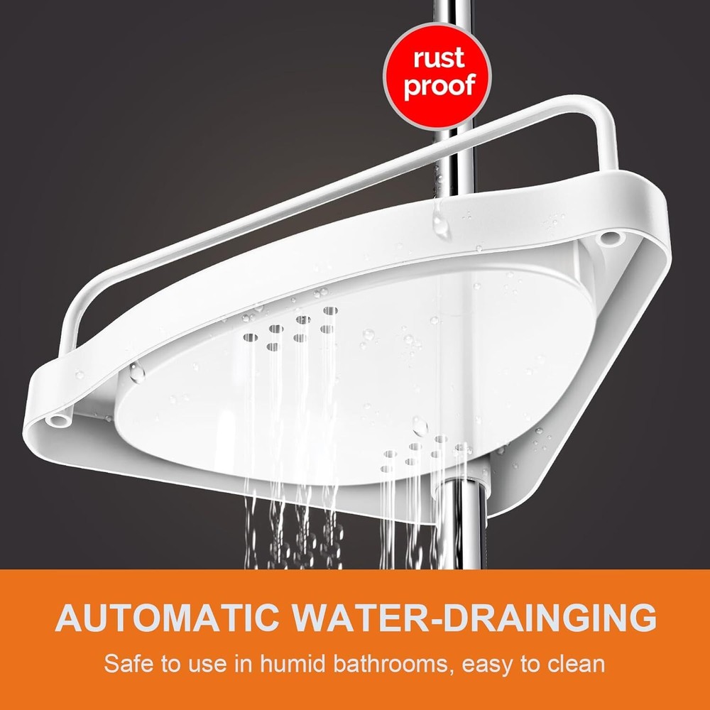 Rustproof 4-Tier Shampoo Organizer for Shower