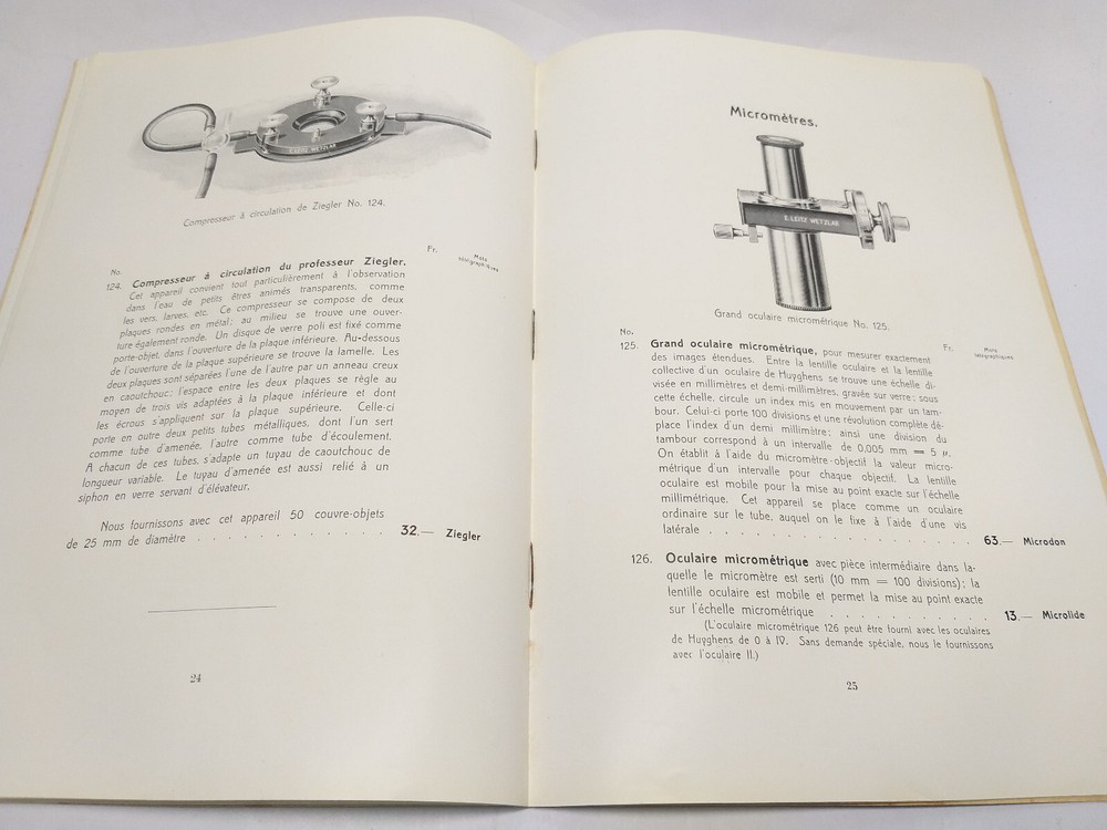 Rare Antique 1909 Catalog ERNST LEITZ WETZLAR Microscopes