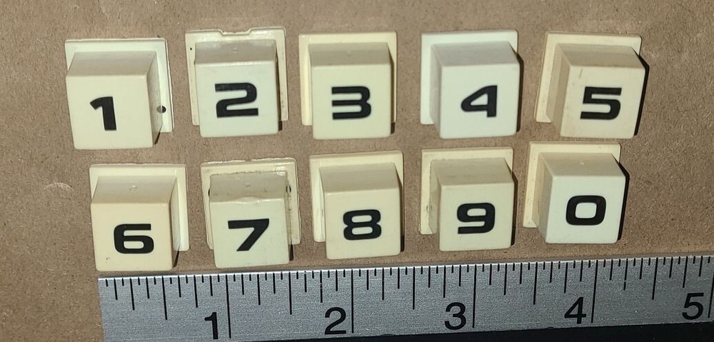 Rowe AMI jukebox selection keyboard number replacement keys - # 1 thru #0