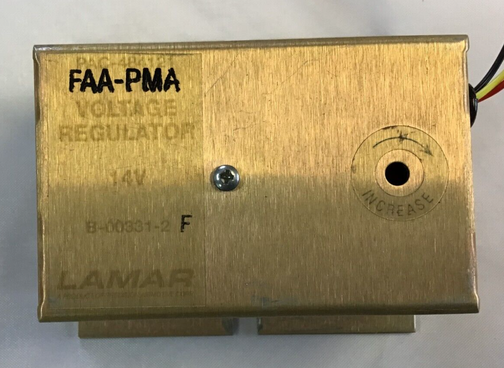 B-00331-2 14V Voltage Regulator, for Piper, Beech & Others, from Lamar Technolog