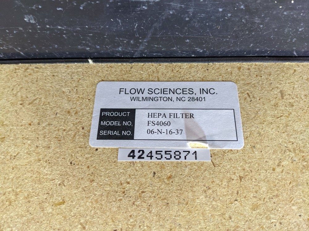 Flow Sciences FS400 Variable Speed Fan Blower Filter Unit w/ FS4060 HEPA Filter