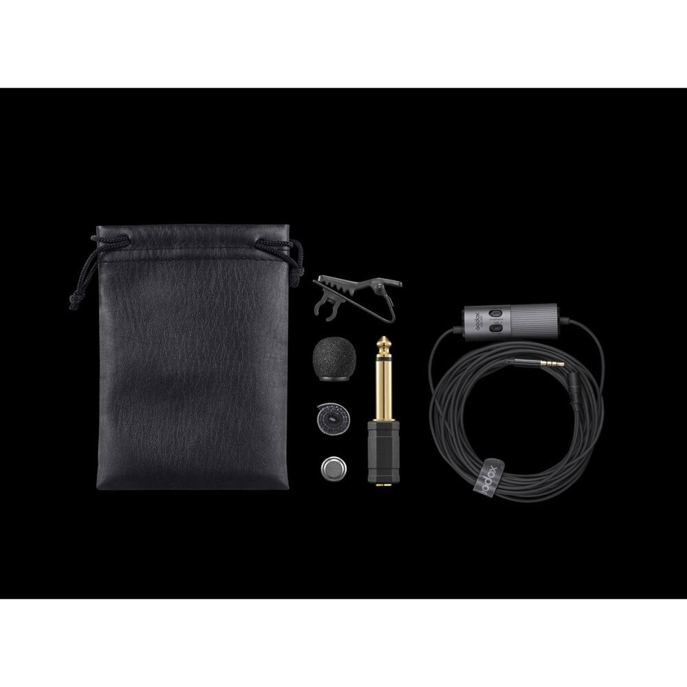 Godox LMS-60G Omnidirectional Lavalier Microphone with Adjustable Gain