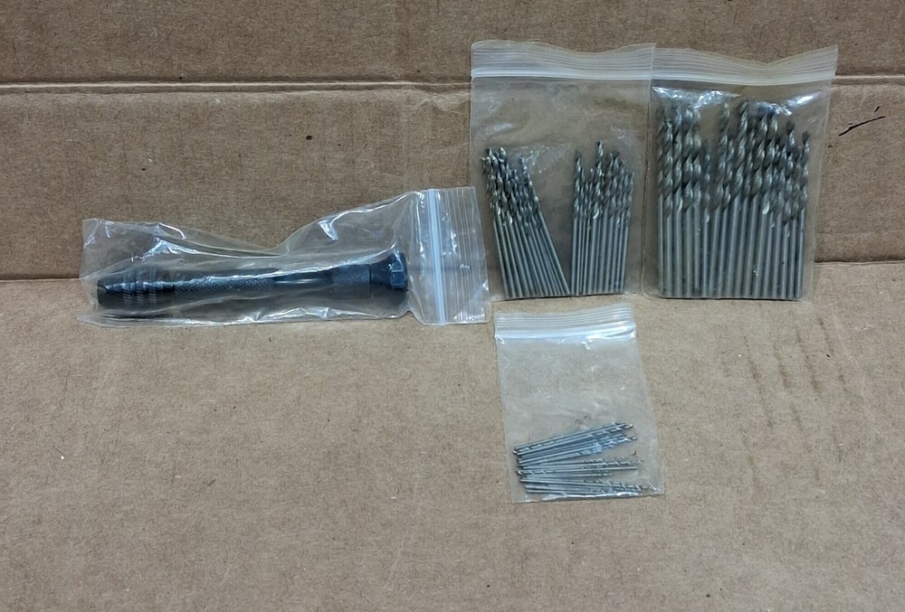 Vintage Pin Vise With 75 Drill Bits