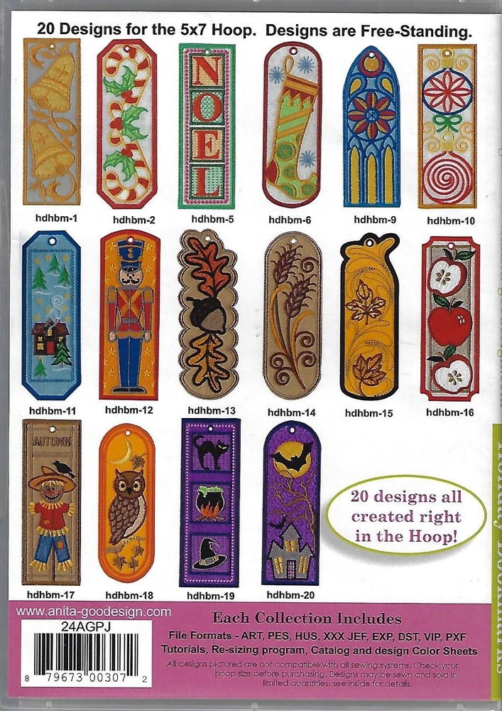 Anita Goodesign - Holiday Bookmarks (CD-ROM)