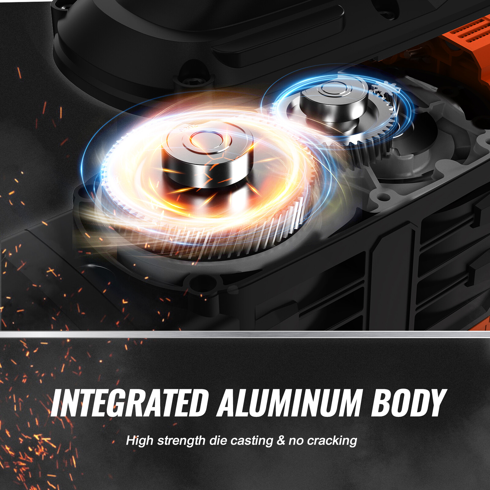 VEVOR Demolition Jack Hammer Concrete Breaker 3500W Electric 2 Chisel Bits Black