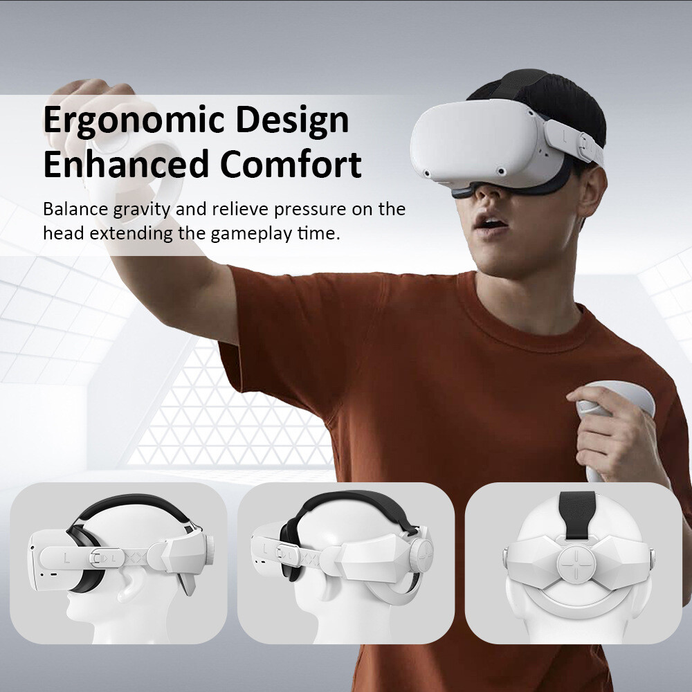 Replacement VR Head Strap Adjustable Headband Belt For Oculus Quest 2 VR glasses