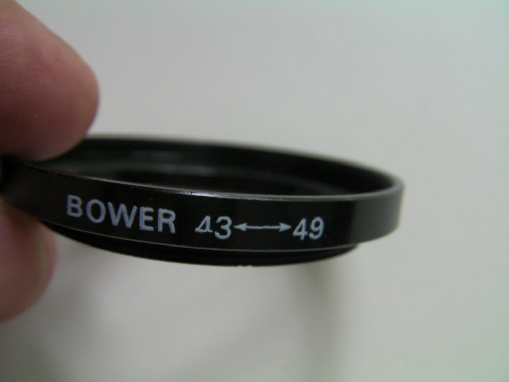 Bower photo optic ring adapter 43 mm - 49 mm