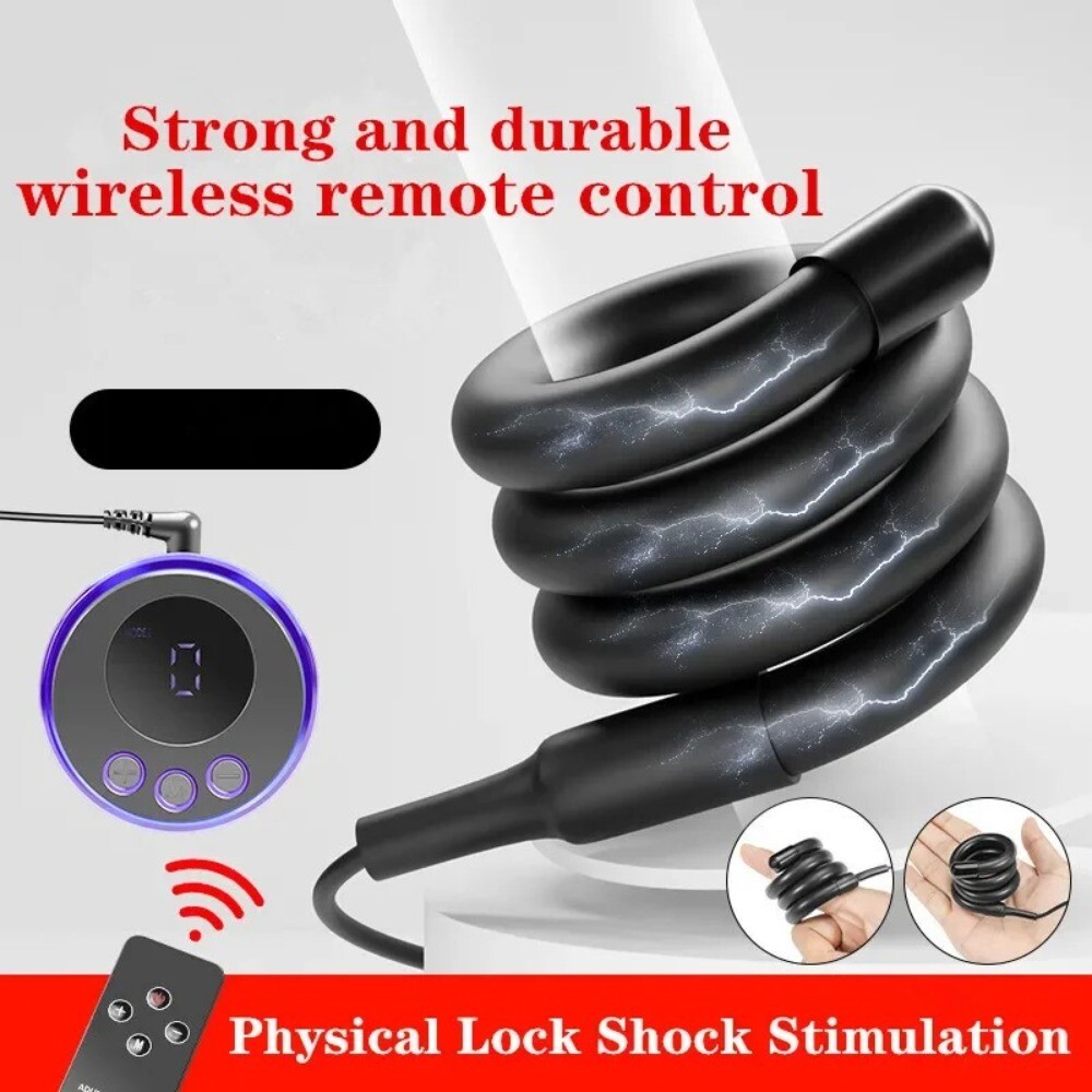 Electric Penis-Stretcher Enhancer-Ball-Scrotum-Ring-Delay-Ejaculation Men Remote