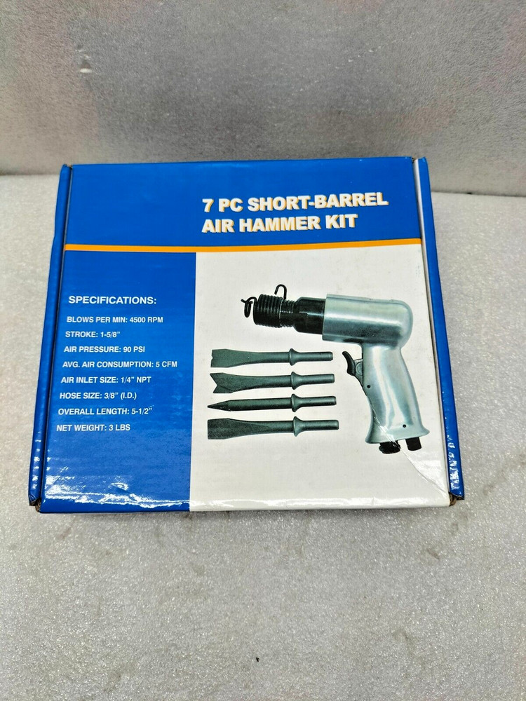 7 PC SHORT BARREL AIR HAMMER KIT