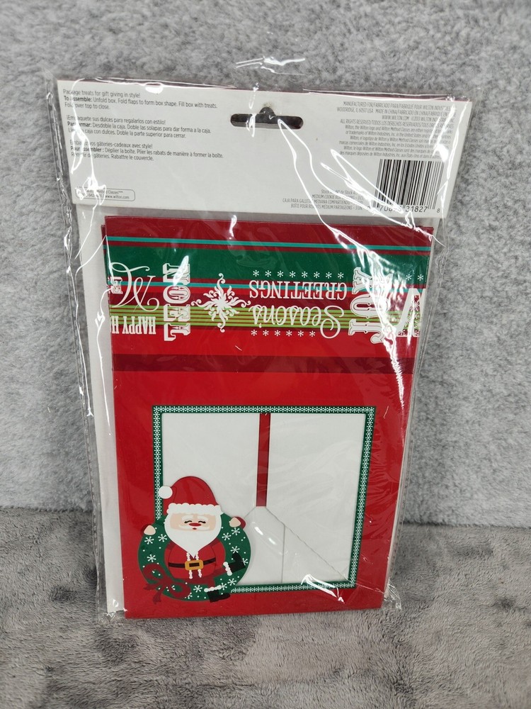 Wilton Christmas Bakery Boxes Gift Cookies Boxes Makes 3 Boxes