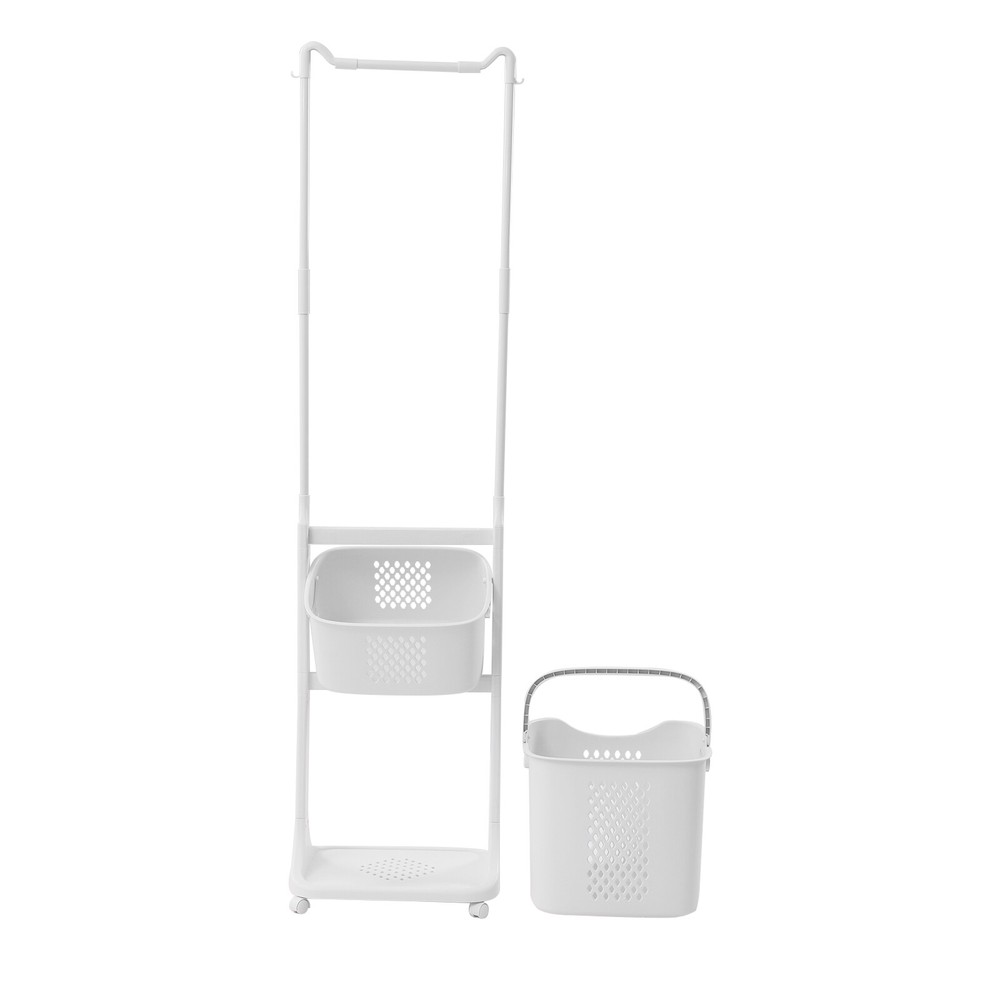 Laundry Basket Bathroom Multi-layer Clothes Storage Household Storage Shelf