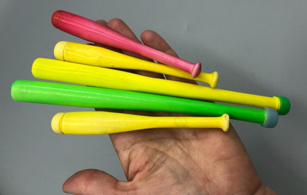 Vintage Full CANDY POWDER Container BASEBALL BATS