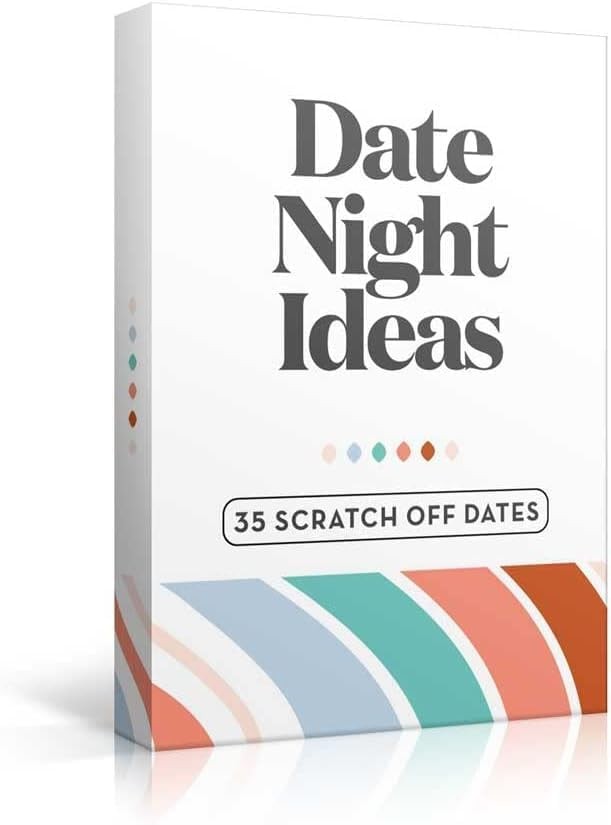 35 Scratch Off Date Night Ideas, Couples Standard Card Deck Size, Multicolor