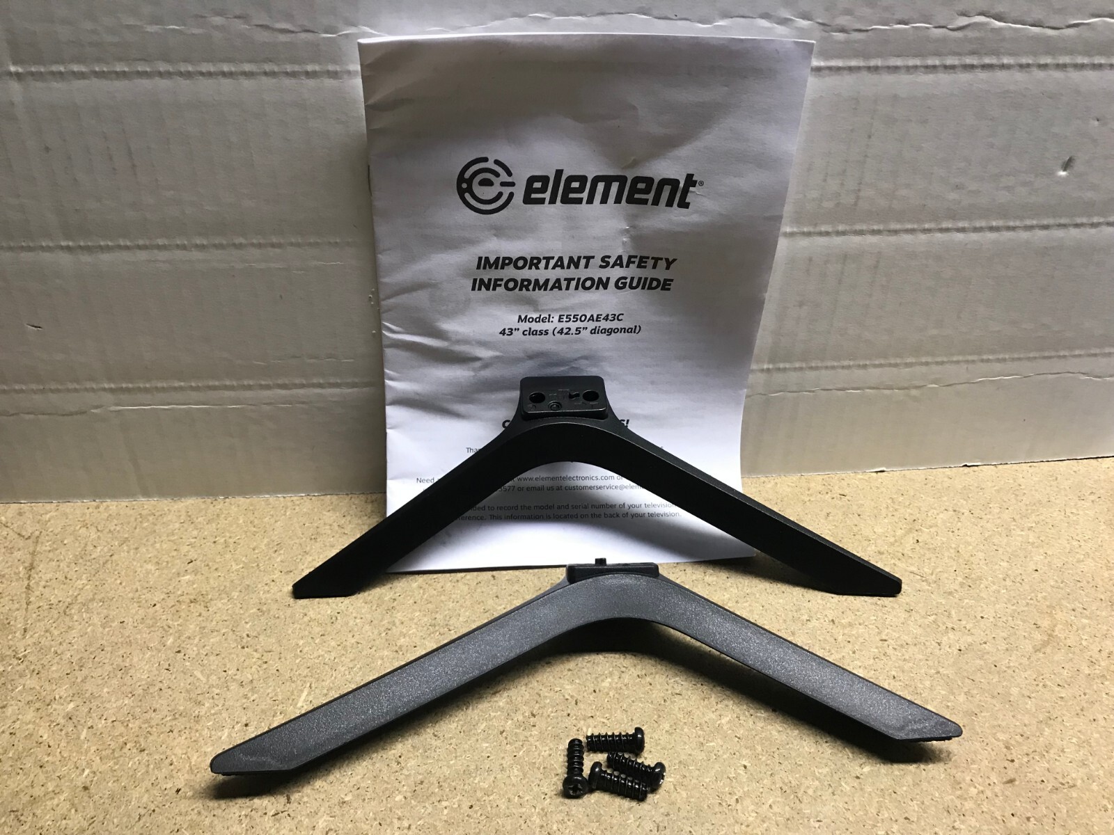 Element E550AE43C OEM Stand / Feet w Screws