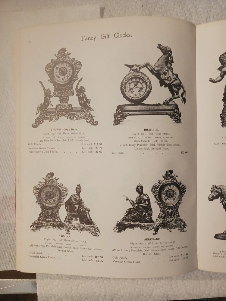 1901 To 1902 William L Gilbert Clock Co