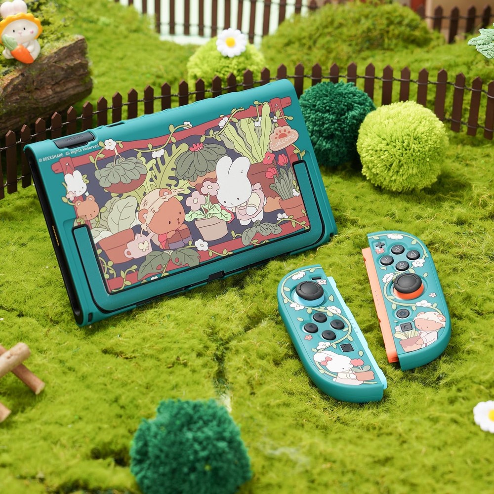 GeekShare Protective Shell Compatible with Switch 2, Kawaii Cartoon Dockable ...