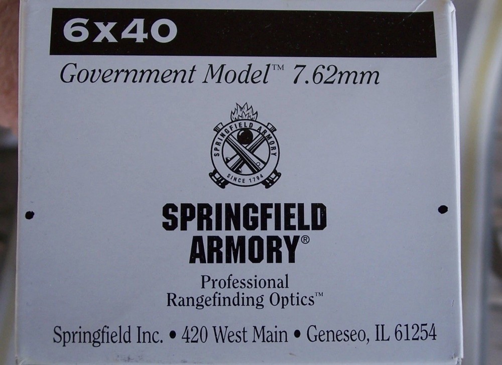 Springfield Armory 6x Sniper Scope .308 MIB