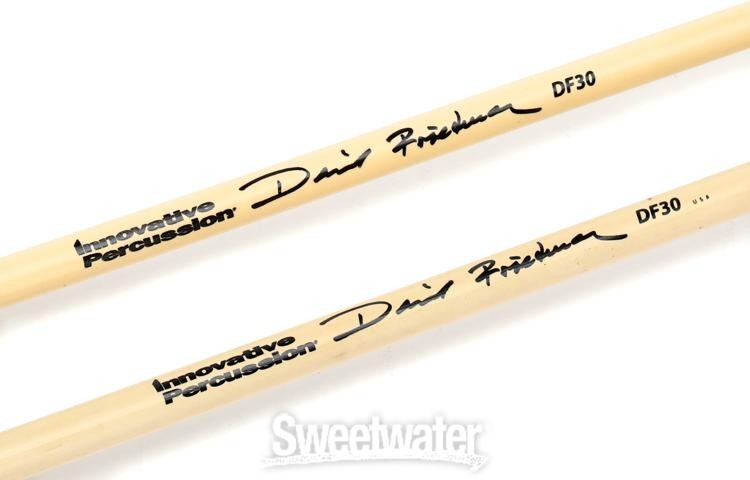 Innovative Percussion DF30 David Friedman Vibraphone Mallets - Ivory Yarn/Grey