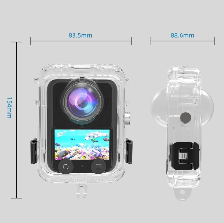 Underwater 40M Invisible Diving Housing Case For DJI OSMO 360 Camera Protector