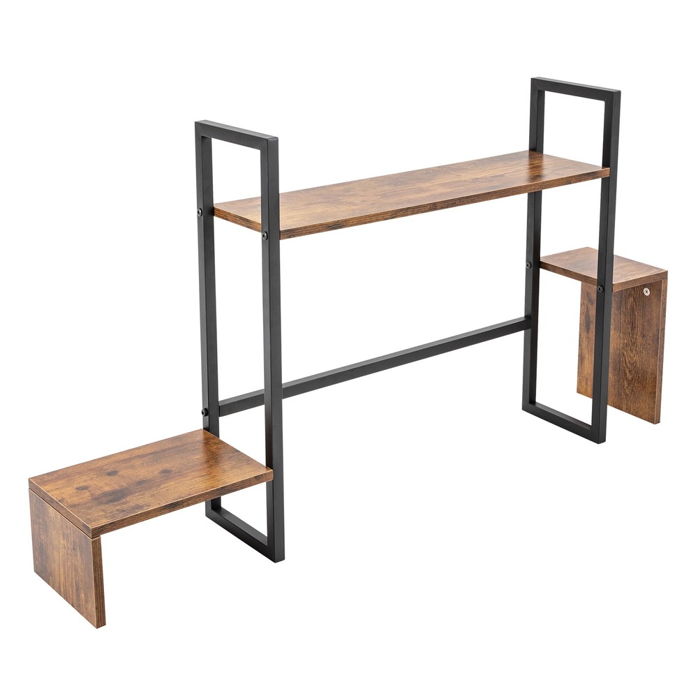 Countertop Computer Rack Desk Storage Organizer Desktop Bookshelf Display Shelf