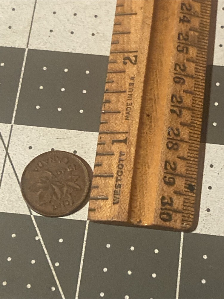 Vintage 1949 Canada 1 Cent Coin