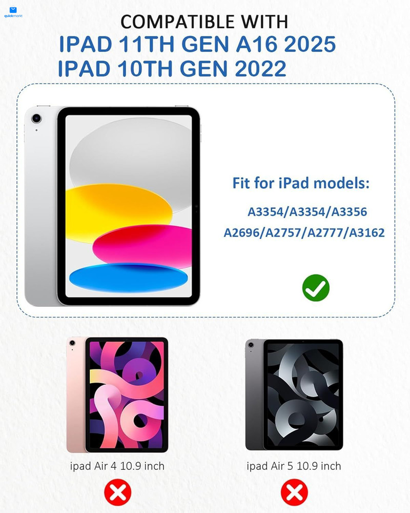 2 Pack Paper Screen Protector for 11th (A16)/10th Generation, Transparent