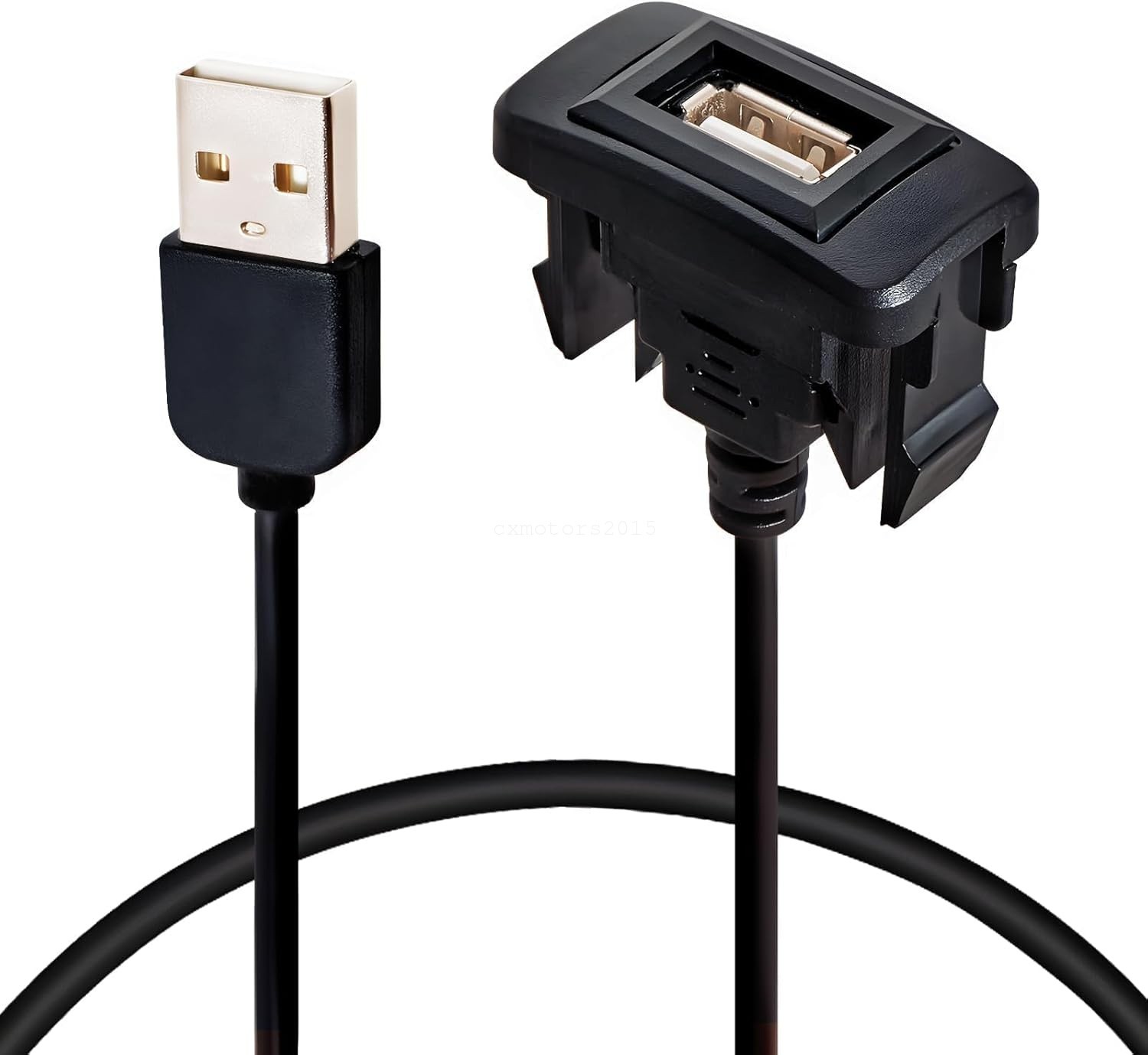 Flush Mount USB Power Socket Adapter 34x23mm for Toyota Rav4 Tundra 2009-2019