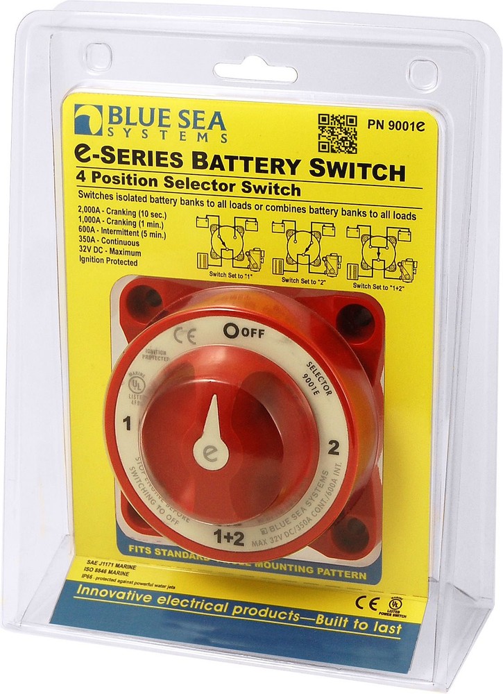 BLUE SEA SWITCH BATTERY E SELECTOR- 9001E-BSS