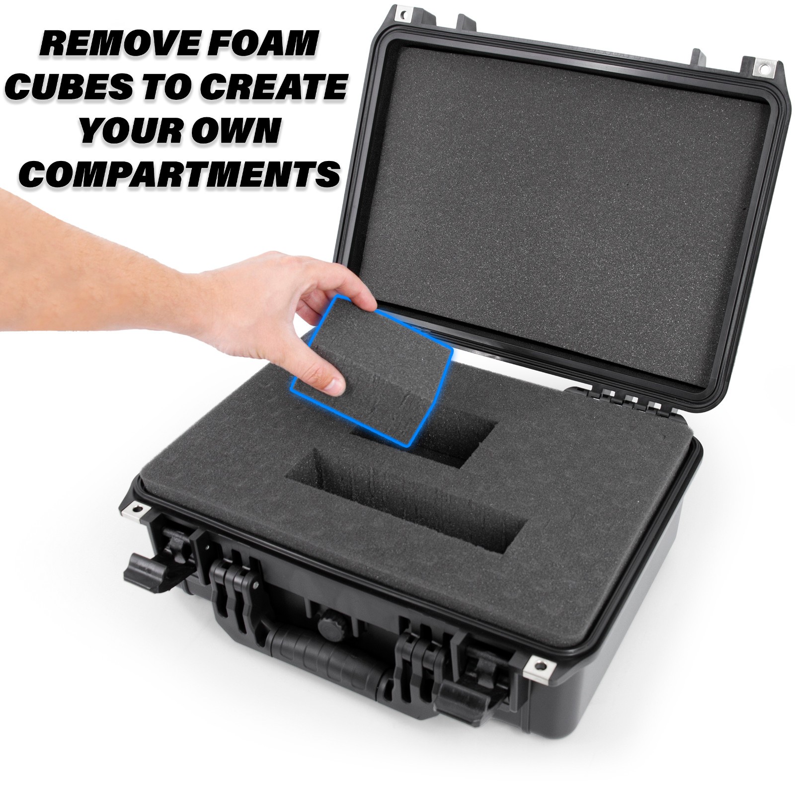 CASEMATIX Hard Case for Work Knife & Tool Sharpener MK.2 - Waterproof Case Only