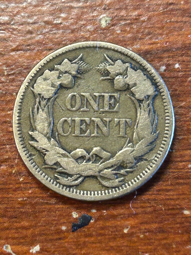 1857 Flying Eagle Cent Error w/ Laminated Obverse