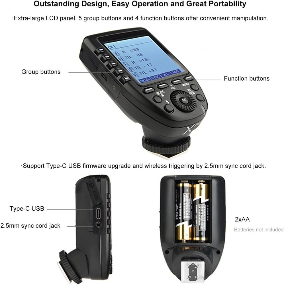 Xpro-N I-Ttl 2.4G High-Speed Sync Wireless Flash Trigger Transmitter Compatible