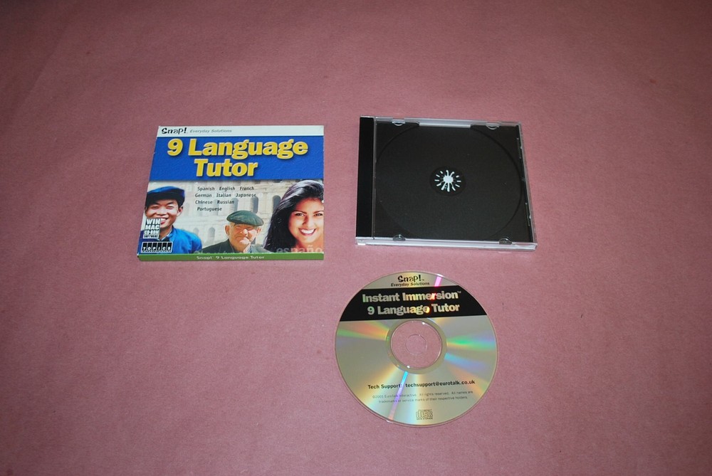 9 Language Tutor-WIN/MAC CD ROM -Snap!-2003
