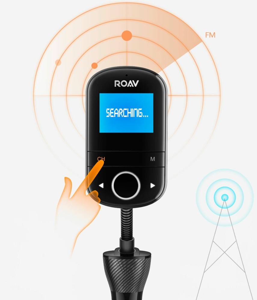 Anker ROAV - SmartCharge F3 FM Transmitter - Black