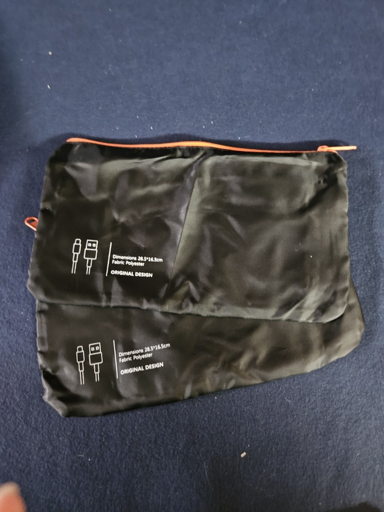 16 pc Black & Orange Packing Organizers