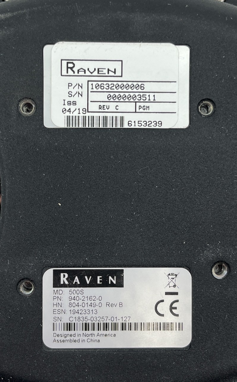 Raven Precision 500S Smart Antenna for CR7, CR12, or Viper 4 - 063-2000-006
