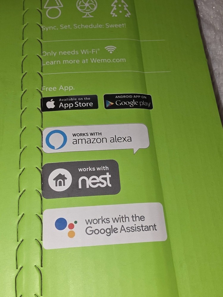 Wemo Mini Wi-Fi Smart Plug 2-pack Works with Alexa Google Assistant Nest