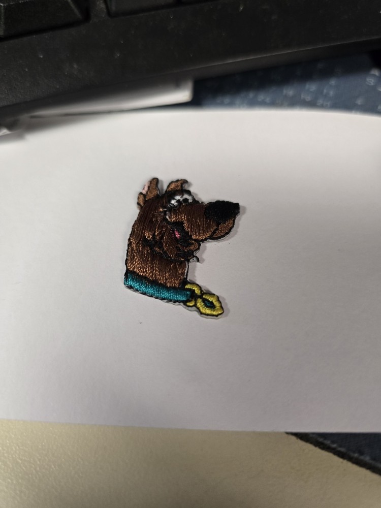 Embroidered 1.25 Inch Scooby Doo Iron On Patch