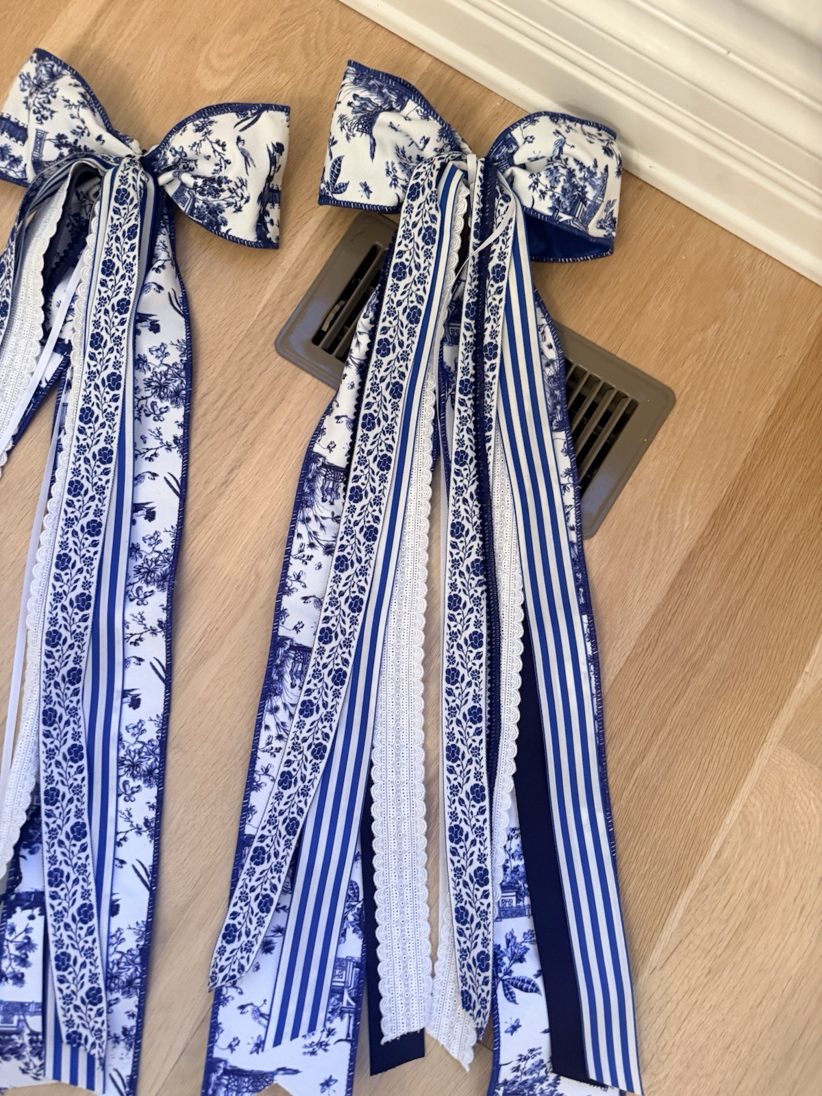 Two Haven Haus Ginger Jar Wreath Ribbons