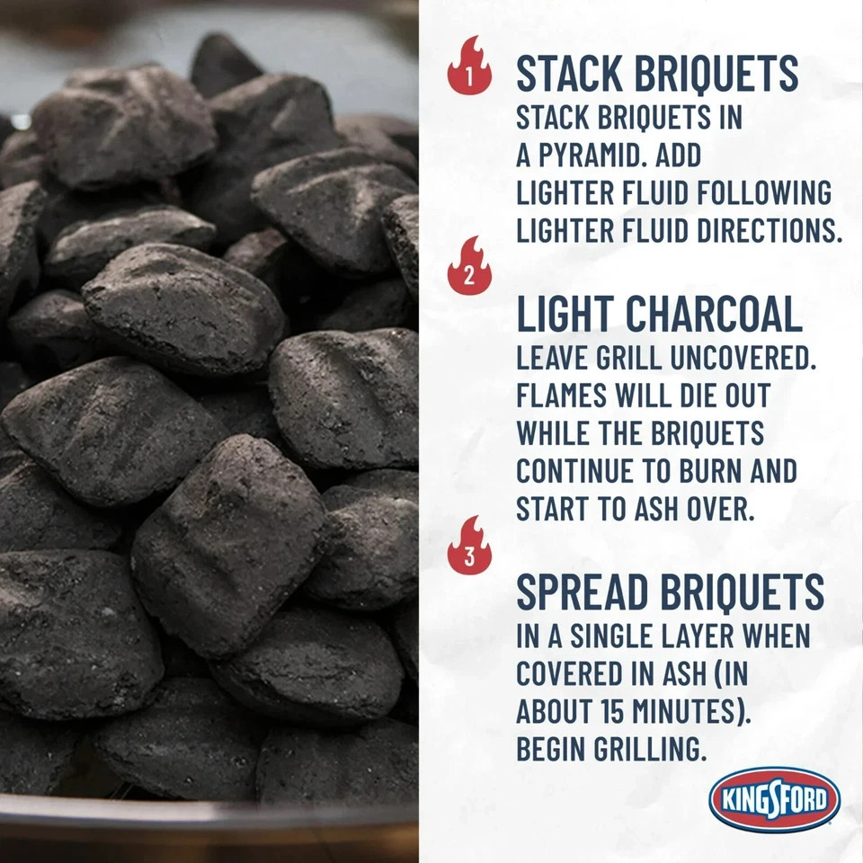 Kingsford Original Charcoal Briquettes, 16 lbs, 2 Pack