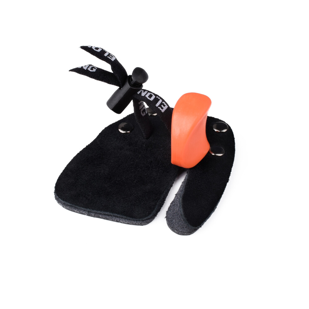 Archery Soft Leather Finger Tab Protector Guard Hunting Practice Left/Right Hand