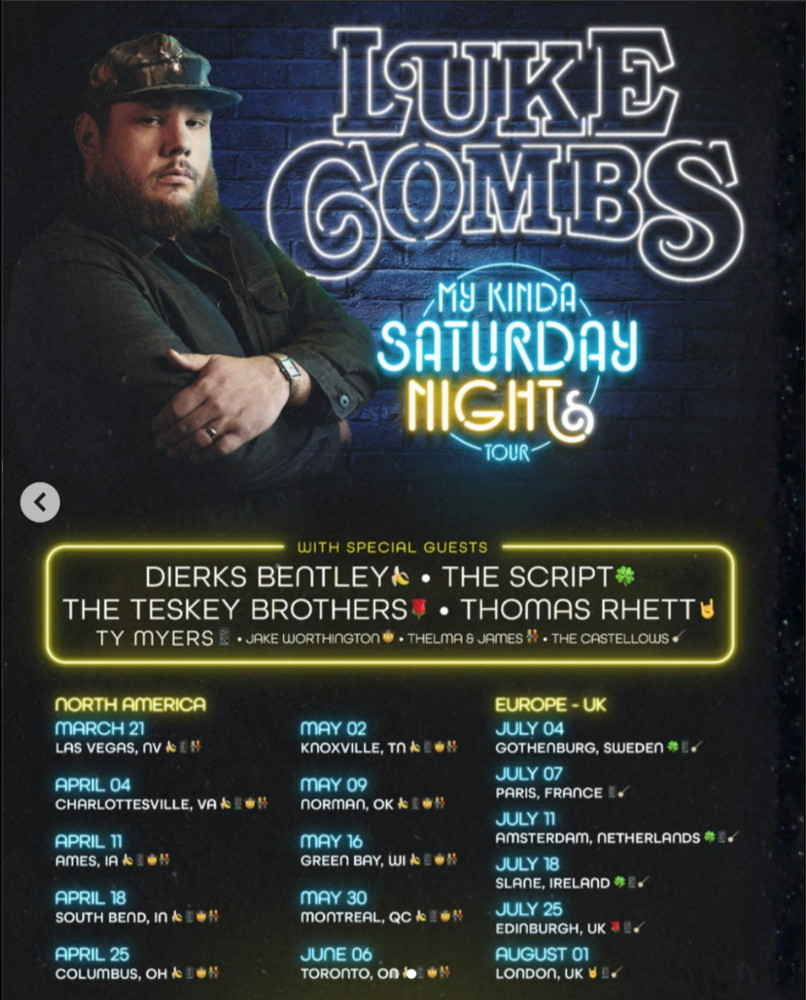 Luke Combs 04/11/2026 Ames, IA Tickets