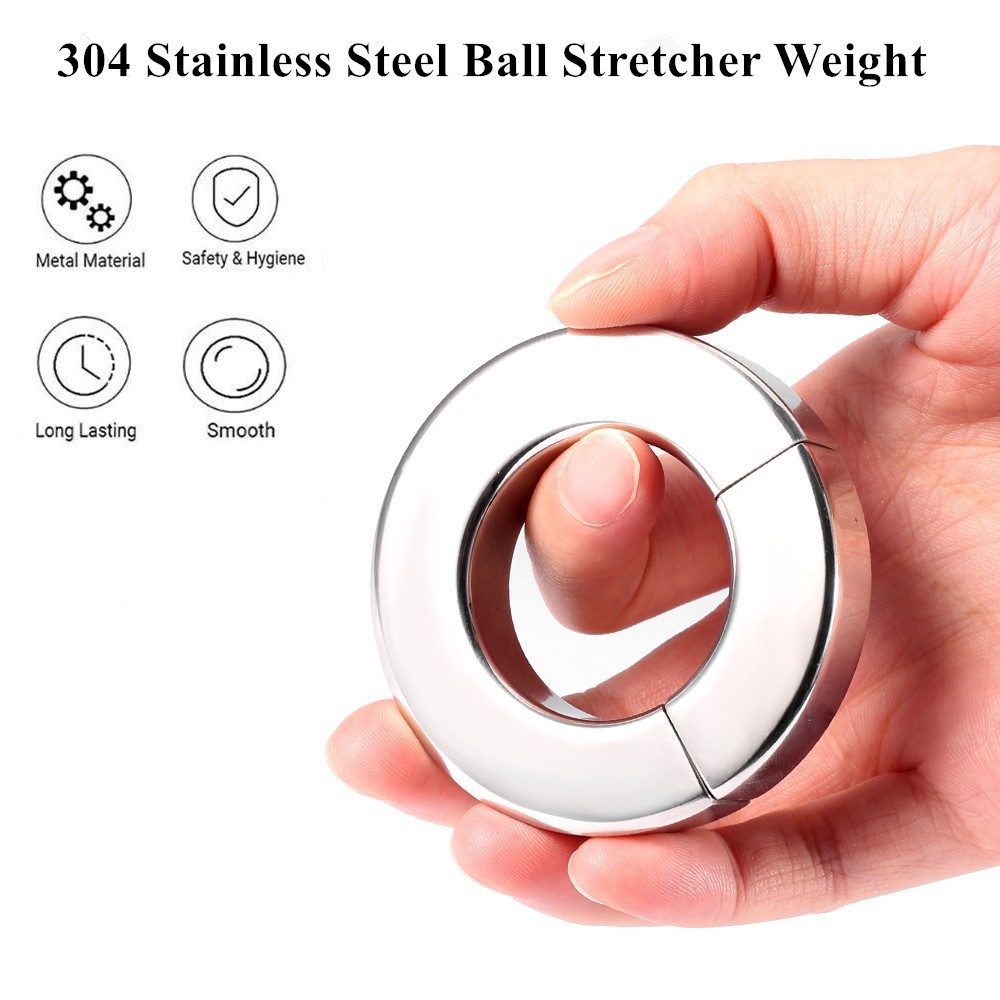 1PC Ball Stretcher Weight 304 Stainless Steel Magnetic Testis Stretching Ball