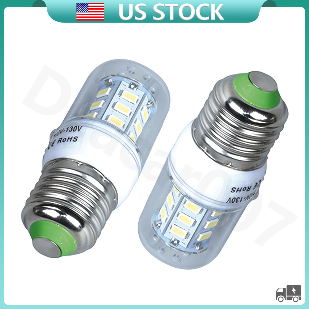 2PCS LED Refrigerator Light Corn Bulb E27 3.5W For Frigidaire Kenmore 5304511738