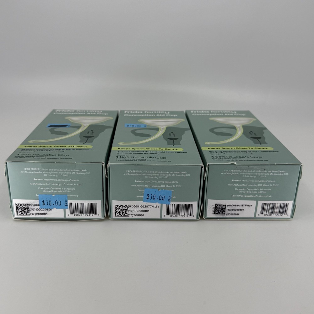 3 (Three) Frida Fertility Conception Aid Cup NEW