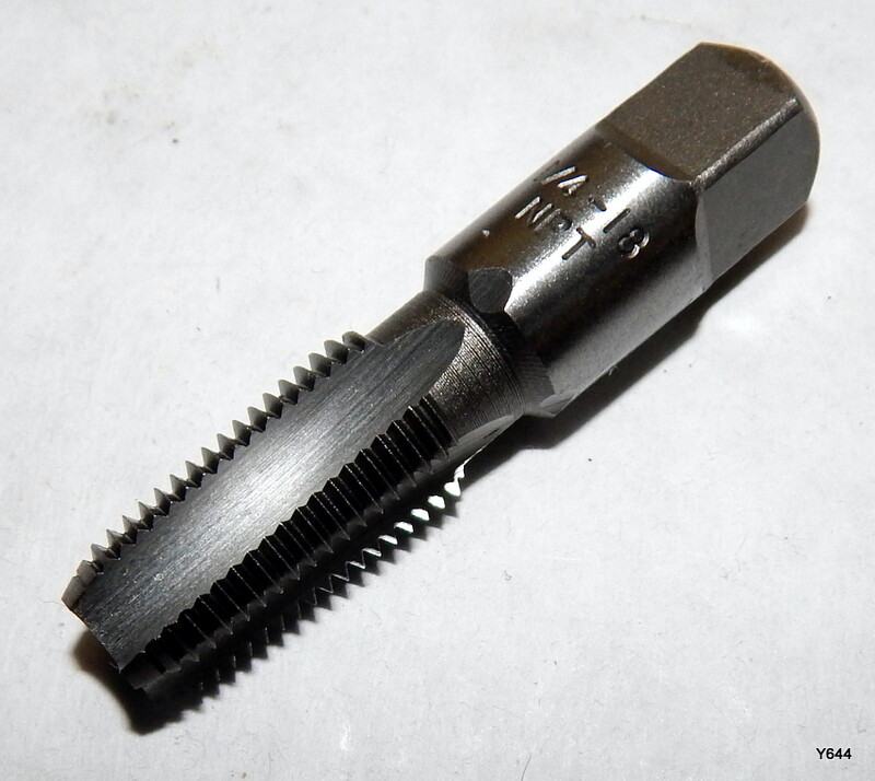 3 Pack Drillco Cutting Tools 1/4-18 Carbon Pipe Taps 2700E116