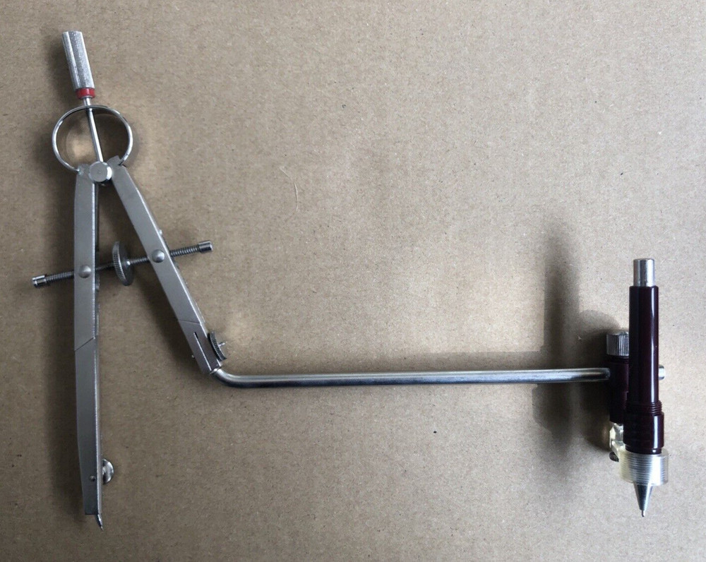 ROTRING VINTAGE MANUAL COMPASS SET ENGINEERING DRAWING DRAUGHTING